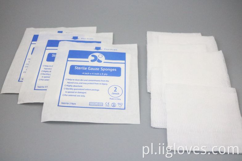 Szpital dostarcza medyczną hemostatyczną oddychającą sterylną gazę 10x10 cm Niesteryczna gaza